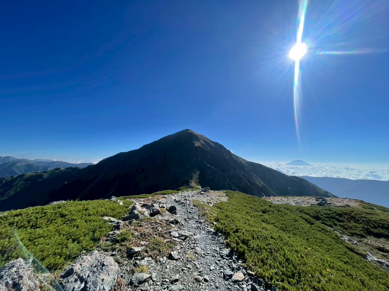 悪沢岳(南ア長期縦走)